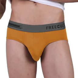 FREECULTR Men Yellow Solid Anti-Bacterial Basic Briefs FC-POP-B-BY-01-picture-13