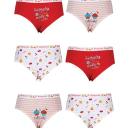 Bodycare Kids Pack Of 6 Assorted Pure Cotton Hipster Briefs-11