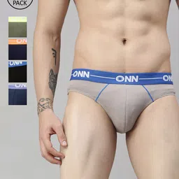 ONN Men  Pack Of 5 Basic Briefs-picture-36
