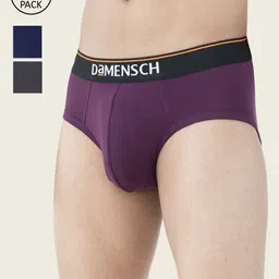 DAMENSCH Men Pack of 3 Deo-Cotton Anti-Bacterial Briefs AM-CTS-B-VOV-NNY-CCD-picture-42