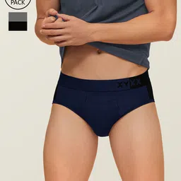 XYXX Men Pack Of 2 Colourblocked Basic Briefs-picture-12
