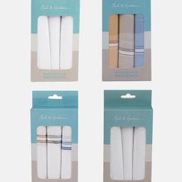Mast & Harbour Pack Of 12 Cotton Handkerchiefs-54