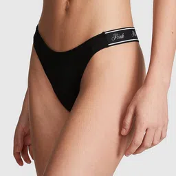 Victoria's Secret PINK Logo Printed Scoop Thong Briefs-20