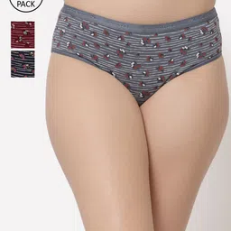 Floret Women Pack of 3 Assorted Bikini Briefs-image-111