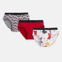 You Got Plan B Boys Pack Of 3 Printed Anti Microbial Cotton Basic Briefs-UB-GamerBoy: 8-10-image-17
