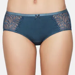 Triumph Women Blue Solid Lace Hipster Briefs-image-40