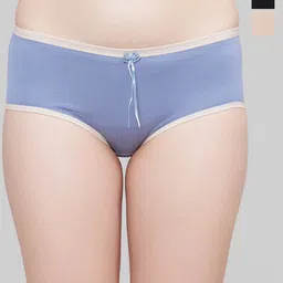 PLUMBURY Women Pack Of 3 Full Coverage Hipster Briefs-5