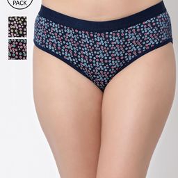 Floret Women Pack Of 3 Assorted Hipster Briefs-image-86