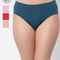 Floret Women Pack Of 4 Assorted Hipster Briefs-image-99