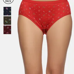 NOT YET by us Women Pack of 4 Mid-rise Cotton Hipster Briefs-image-16