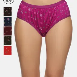 NOT YET by us Women Pack of 6 Assorted Cotton Hipster Briefs MY-107-NYB525-PK6-S-image-21