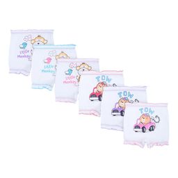 DYCA Kids Pack of 6 White Printed Cotton  Briefs-image-127