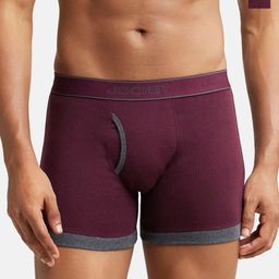 Jockey Men Pack Of 2 Solid Pure Cotton Boxer Style Briefs-image-90
