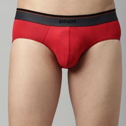 pivot Men Pack Of 2 Solid Basic Briefs image 3
