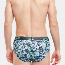 BODYX Men Low-Rise Abstract Printed Basic Briefs BX01B-PRINT-4-XL image 4