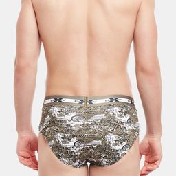 BODYX Abstract Printed Basic Briefs BX01B-PRINT-10-S image 2