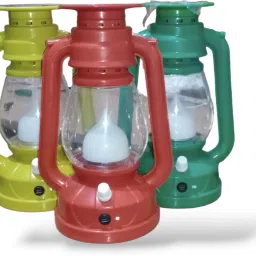 LED Lanterns With 1st Step Night Lamp Solar Rechargeable Multicolor Plastic Hanging Lantern-23