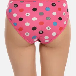 mod & shy Polka Dot Printed Low-Rise Antimicrobial Basic Briefs image 4