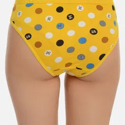 mod & shy Polka Dot Printed Anti Microbial Low-Rise Basic Briefs image 3