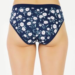 GOTO Printed Bikini Briefs nylon lycra printed outer elastic penty Blue image 4