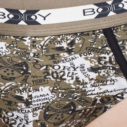 BODYX Abstract Printed Basic Briefs BX01B-PRINT-10-S image 4
