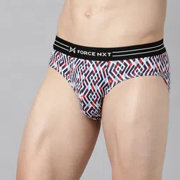 Force NXT Men Assorted Printed Micro Modal Brief image 3