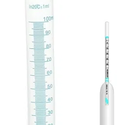 Lactometer for Checking Milk Purity at Home Milk Hydrometer Milk Lactometer Kitchen thermometer lactometer Dairy Milk Tester Milk Gravity Tester With 100ML Tube Hydrometer-23