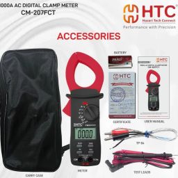 HTC CM-207 FCT 3½ digit TRMS AC / DC Voltage, NCV Temp Digital Clampmeter Digital Multimeter-image-17