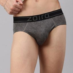 Zoiro Printed 4 Way Stretch Basic BriefsZO-BRI-MODALSOFT2431-SG-S image 3