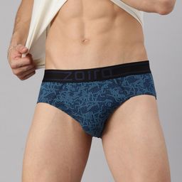 Zoiro Abstract Printed Four Way Stretch Basic Briefs ZO-BRI-MODALSOFT2431-PB-S image 2