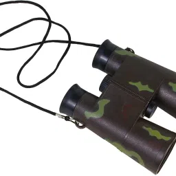 JAPSI Toy Military Binoculars for Kids ; Binoculars/Doorbeen; Military Color ;Age 3 + Binoculars-image-2