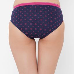 SOIE Women Full Coverage Solid and Printed Cotton Stretch Hipster Briefs (Pack of 3) image 4