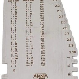 Ajanta Bangle & Bracelet Scale Gauge in Inch, Aani & Metric for Measuring Sizes Height Gauge-17
