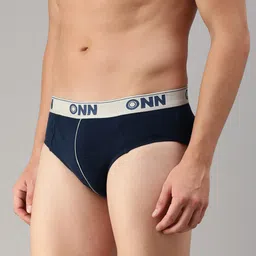 ONN  Pack Of 3 Assorted Pure Cotton Basic Briefs image 4