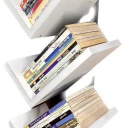 ne furniture Wooden Bookcase for Home Office and Library Engineering Wood Engineered Wood Open Book Shelf image 3