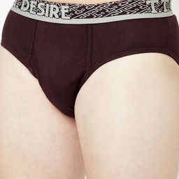 T.T. Mens Desire Pack of 2 100% Combed Cotton Front Open Briefs Top Elastic image 2