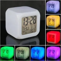 remeka Digital White Clock image 3