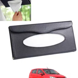 Universal Leatherite Rectangle Black Tissue Box For Car/office/Home-234 Vehicle Tissue Dispenser-image-91