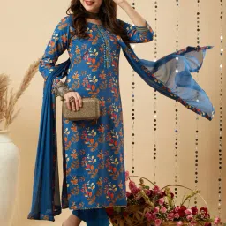 Printed Kurta, Trouser/Pant & Dupatta Set-picture-21