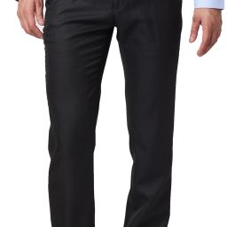 Men Slim Fit Brown Polyester Trousers-image-31