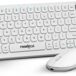 Frontech Wireless Keyboard and Mouse Combo with 2.4GHz Bluetooth and Rechargeable Battery Combo Set image 1