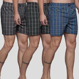 metronaut Pack of 3 Checkered Men Boxer-picture-4