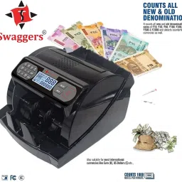 SWAGGERS INDIAN NOTE CURRENCY COUNTING MACHINE WITH MG UV FAKE NOTE DETECTOR Note Counting Machine image 2