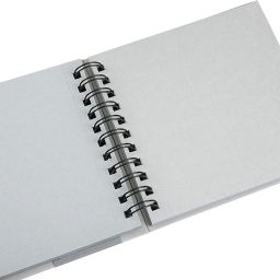 brustro Toned Paper - Grey Sketchbook, Wiro Bound, Size A5 120GSM (60 Sheets) 120 Pages Sketch Pad image 2