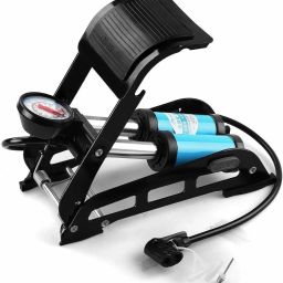 Portable High Pressure Heavy Double Barrel Foot Floor Air Pump Heavy Compressor Motorcycle, Bicycle, Car, Football Pump, Basketball Pump, Ball Pump-picture-21