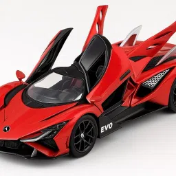 Diecast Car Model Metal Apollo Evo Toy 1:32 Scale with Light & Sound for Kids-image-53