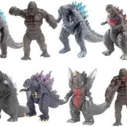 Godzilla vs King Kong Set of 8 Action Figure 7cm Car Dashboard Cake Study Table-picture-11