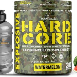 Hard Core Pre-Workout For Explosive Energy With Muscle Pump & Caffeinated Punch Sports Drink-image-65