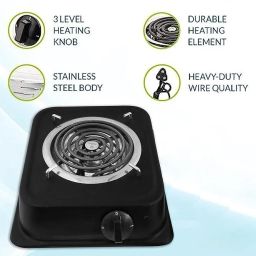 netvull 1250 W Radiant Cooktop Push Button image 5