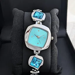 Luxury Watch for Women & Girls | Elegant Party Wear Watch | Fancy Wrist Watch Analog Watch - For Women NSW-12-SILVER SKY-22